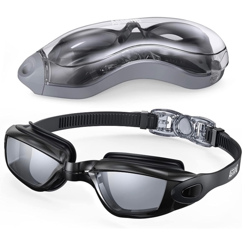 Unisex men women swimming goggles black NEW
